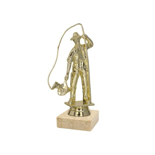 Horgász sportfigura, 14 cm 