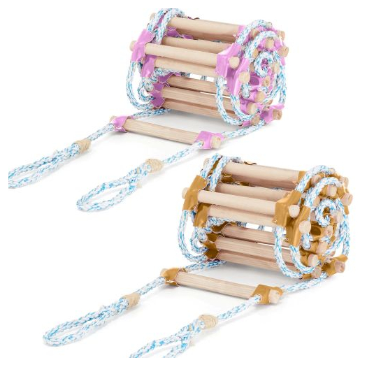 Ipari kötéllétra, 15m, fekete/fehér 