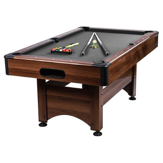GamesPlanet Biliárdasztal felszereléssel barna/antracit  6'