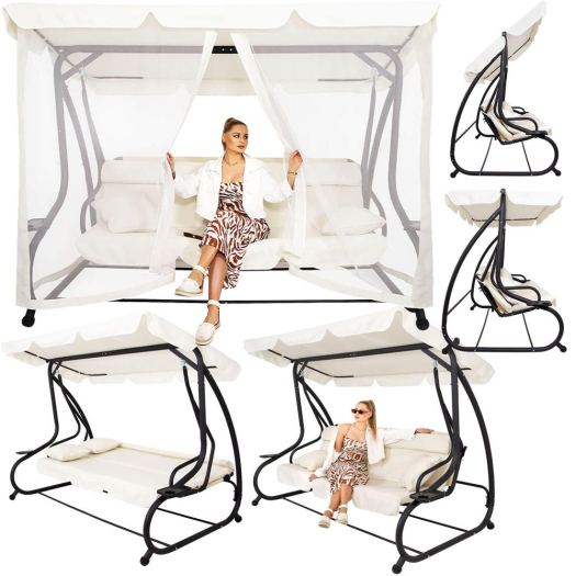 Casablanca 4 személyes hintaágy  szúnyoghálóval 243x120 cm GS0025