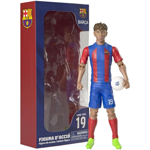Barcelona Lamine Yamal 20cm-es akciófigura labdával