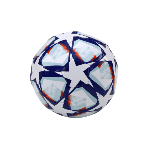 futballlabda, fehér, csillagmintás, 5-ös méret 6-15 korig