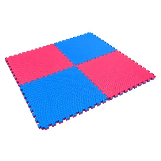 Puzzle tatami sportszőnyeg 100x100x2 cm LEE piros-kék