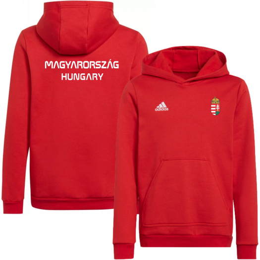Adidas Magyar gyerek kapucnis pulóver piros