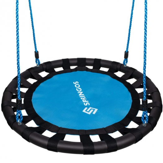 Gyerekeknek fészekhinta, 80 cm, fekete-kék