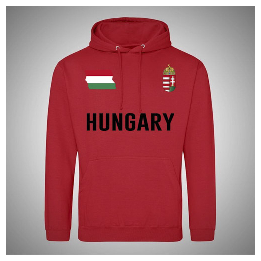 Hungary Címeres gyerek kapucnis pulóver