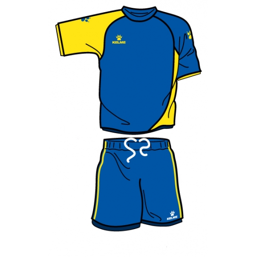 Kelme kék/sárga mezgarnitúra