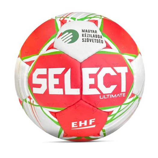 SELECT HB Ultimate MKSZ Liga V25 Kézilabda piros/fehér/zöld