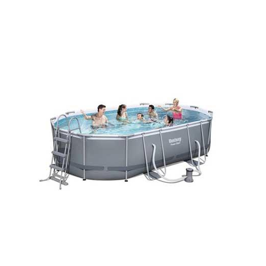 Bestway medence ovális 488x305x107cm 3m3/h papírszűrővel 