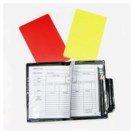 Bírói, játékvezetői lapkészlet