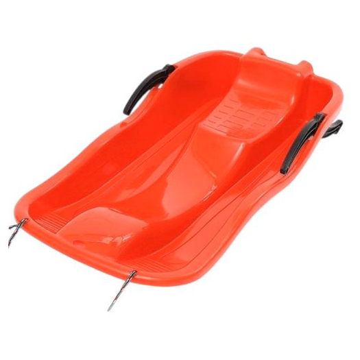 Szánkó,  bob műanyag, fékkel és kötéllel, felnőtteknek és gyermekeknek, 100 kg-ig terhelhető, 87 x 40 x 17,5 cm