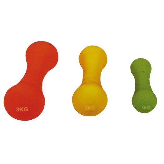 2x3kg-os neopren bevonatú súlyzó
