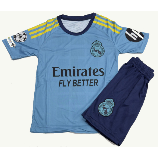 Real Madrid 2026-es kapus mezgarnitúra Courtois felirattal - Kék