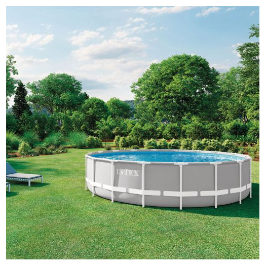 INTEX PRISM FRAME Kör alakú medence 549 x 122 cm patronos szűrővel 12V 26732GN