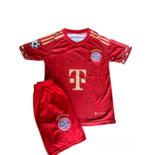 Bayern München 2023/24 szurkolói gyermek mezgarnitúra Harry Kane felirattal 