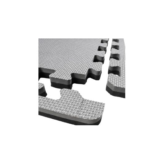 Szegély 100x100x4cm puzzle tatamihoz LEE, szürke-fekete