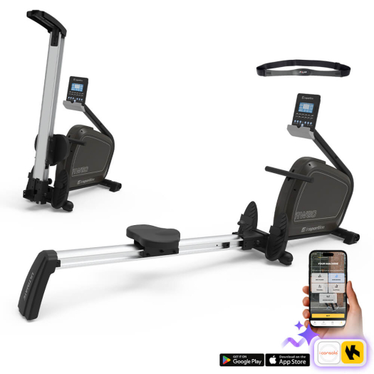 Evezőpad inSPORTline inCondi RW60 - fekete