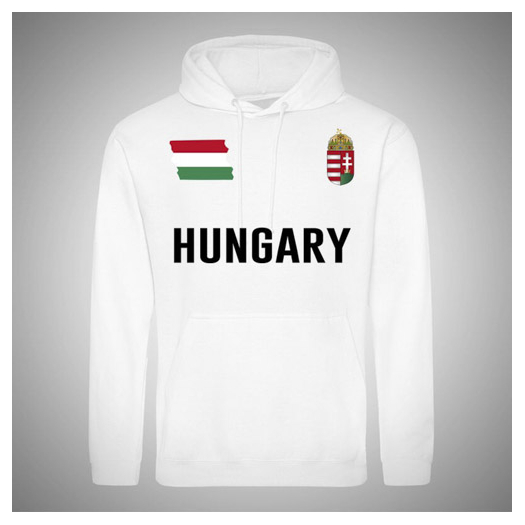 Hungary címeres kapucnis  FELNŐTT  pulóver