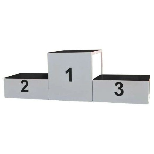 SPORT FRANCE eredményhirdető dobogó