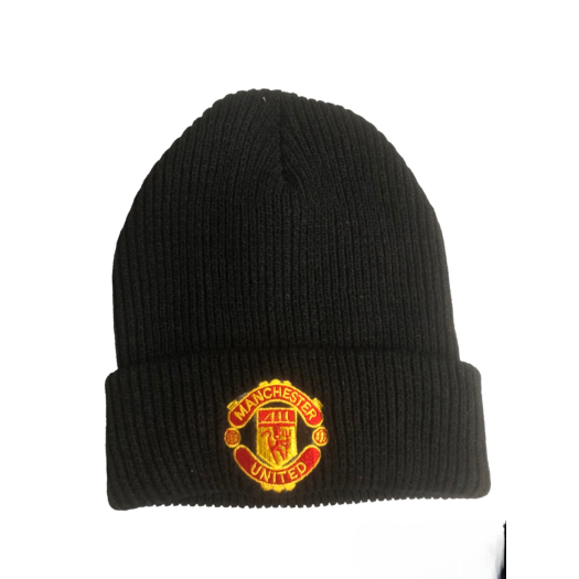 Manchester United kötött,bordázott sapka 