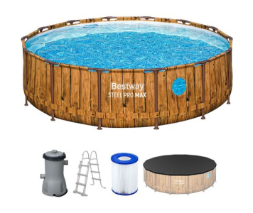 BESTWAY Steel Pro Max Splashview Fémvázas medence szett, 427 x 107 cm 561JM