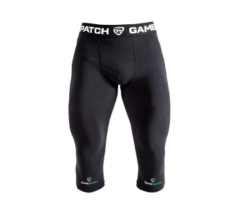 Gamepatch kompressziós háromnegyedes leggings Fekete