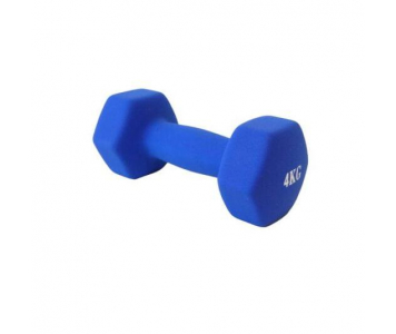 Egykezes súlyzó, neoprén bevonatos, 4 kg, Salta