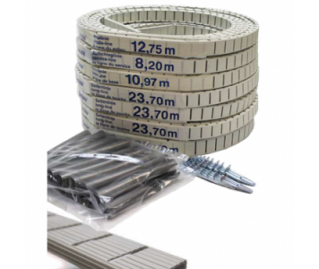 Geniala teniszpályavonal 4cm széles Geniala műanyag teniszpálya vonalgarnitúra (Turnier)