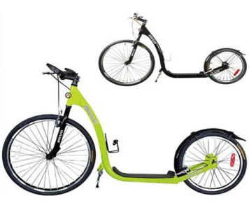 BIKE SCOOTER 26/20" ROLLER FEKETE