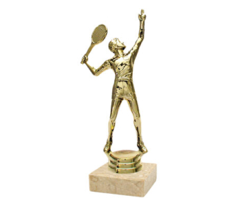 Tenisz, női - férfi, sportfigura, 15 cm