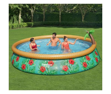 Bestway fast set paradise palms felfújható medenceszett 457 x 84 cm