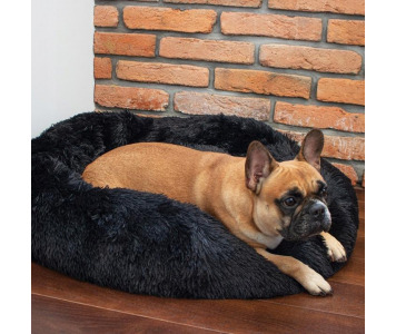 Nyugtató kutyaágy, macskaágy fekete 40 cm