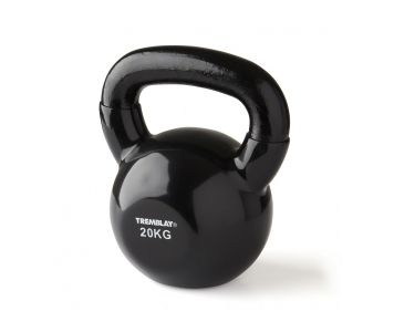   Vinyl kettlebell öntöttvas  - 20 kg - Fekete - TREMBLAY