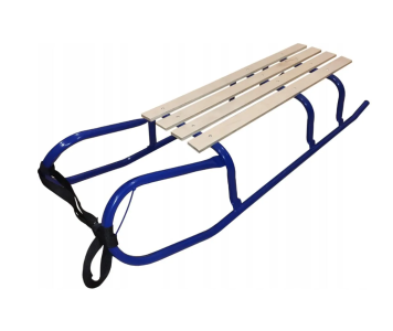 Fém szánkó 95 cm kék