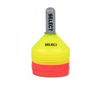 Padlójelölő szett, tányérbója, Select, 24 db, piros-sárga, 8 cm magasmagas,