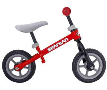 Tanuló kerékpár Piros SPARTAN RUNNING BIKE