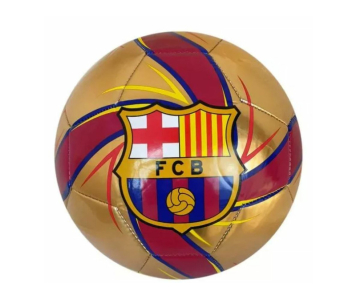 FC Barcelona: Arany színű focilabda címerrel, 5-ös méret
