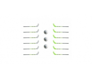Floorball készlet, Realstick carbonos, 12 darabos