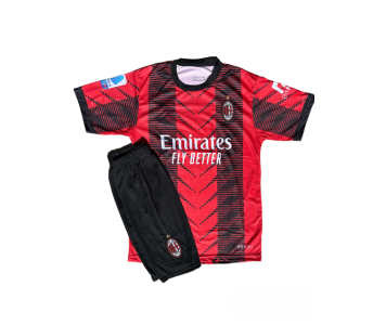 AC Milan 2023/24 hazai gyermek mezgarnitúra R.LEAO felirattal 