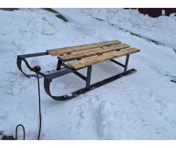 Erős fém szánkó 120 cm hosszú      Új termék! AKCIÓS VÉGKIÁRÚSÍTÁS
