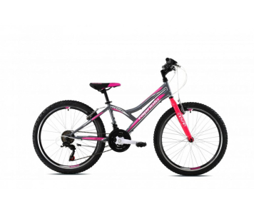 Capriolo Diavolo 400 24" gyerek kerékpár Grafit-Pink 2020