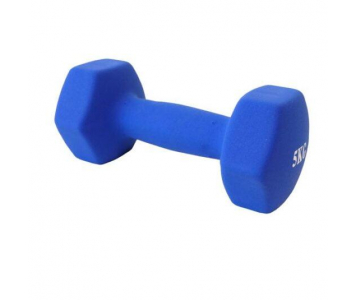Egykezes súlyzó, neoprén bevonatos, 5 kg, Salta