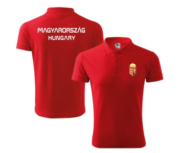 magyar galléros poló HUNGARY vagy Magyarország felirattal