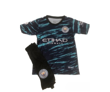 2023/2024 Manchester City replika gyerekmezgarnitúra, Haaland felirattal 