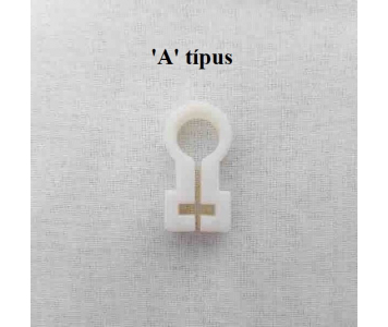 Hálótartó csipesz (omega, hálórögzítő)