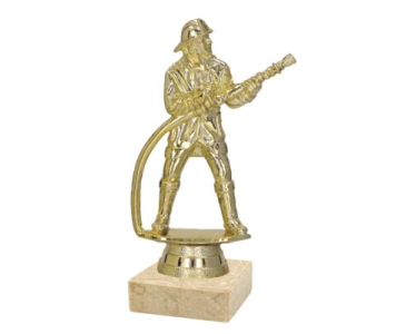 Tűzoltó, sportfigura, 13 cm