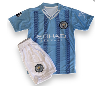 2023/2024 Manchester City gyermek mezgarnitúra, De Bruyne felirattal - 110cm és 165cm