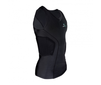 Gamepatch párnázott ujjatlan póló PRO, fekete