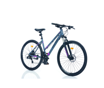 Corelli Riviera 2.0 könnyűvázas női crosstrekking kerékpár 18" Grafit-Pink