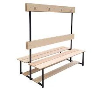 Öltözőpad, kétoldalas 1,5 m-es 